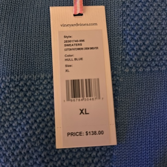 New with tags Vineyard Vines patchwork sweater size xl - Picture 3 of 4
